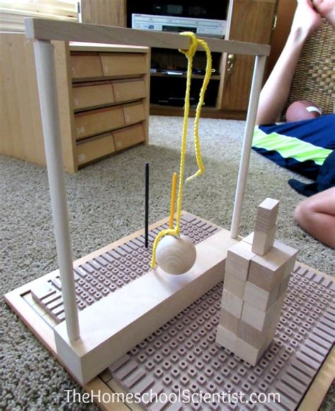 Wrecking Ball Physics Experiment {and lesson} - The Homeschool Scientist