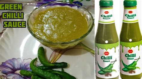 Green chilli sauce - easy way to make green chilli sauce...|| Home made ...