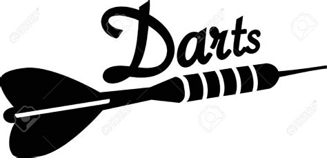 Darts clipart black and white, Darts black and white Transparent FREE ...