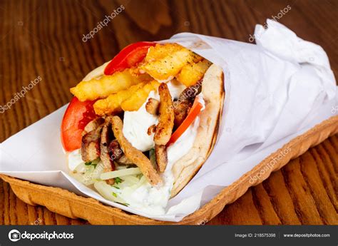 Gyros Meat Pita Stock Photo by ©AndreySt 218575398