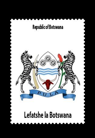 Republic of Botswana | Coat of arms, Botswana, African textiles