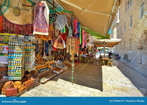 Old Market In Jerusalem. Editorial Image - Image: 37386610