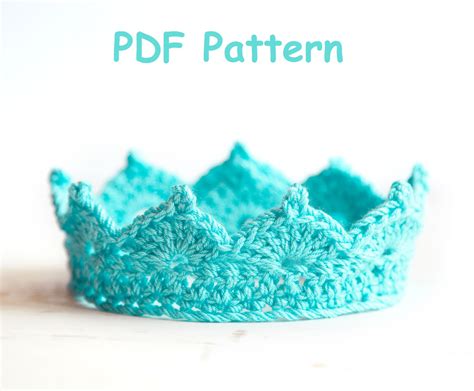 Sasha Patterns: 3 SIMPLE crochet Baby Crowns Pattern - PROMO price