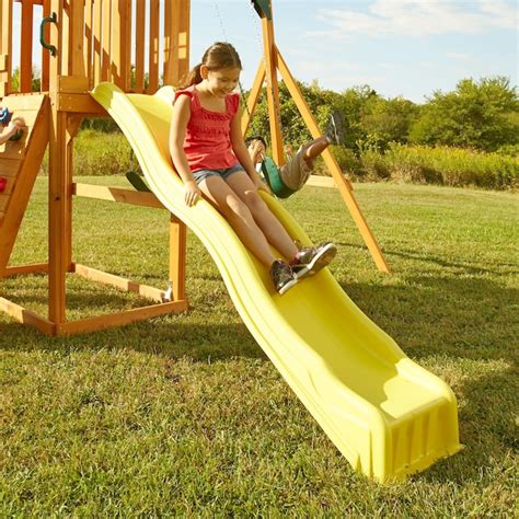 Swing-N-Slide Yellow Cool Wave Slide at Lowes.com