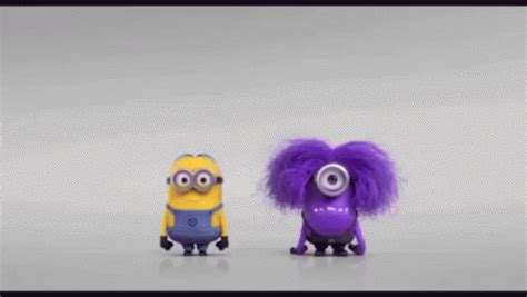 Purple Minion Hello Greetings GIF | GIFDB.com