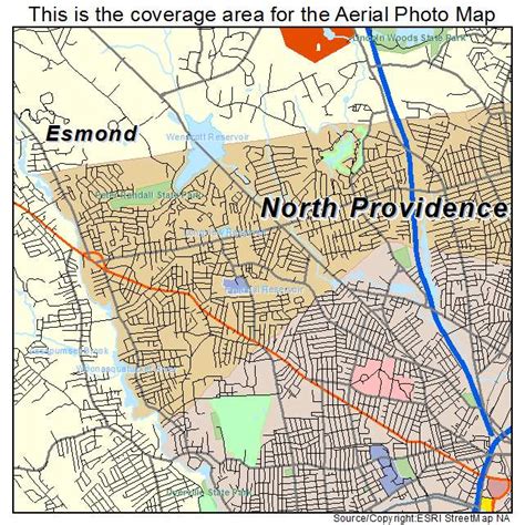 Aerial Photography Map of North Providence, RI Rhode Island