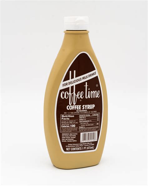 Coffee Time Coffee Syrup 16oz - 12/Case - Little Rhody Foods