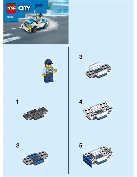 View LEGO® instruction 30366 Police Car - LEGO instructions and catalogs library