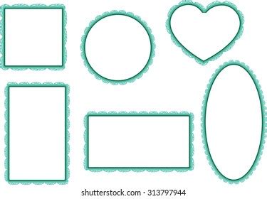 Lace Border Design Set Stock Vector (Royalty Free) 313797944 | Shutterstock