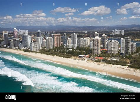 Main Beach Gold Coast Queensland Australia aerial Stock Photo - Alamy