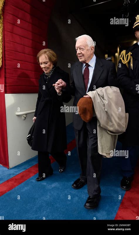 Former US President Jimmy Carter and First Lady Rosalynn Carter arrive ...