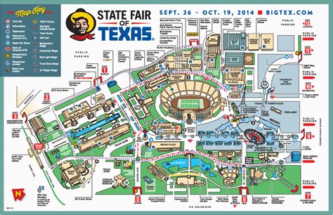 Map Of Texas State Fair | secretmuseum