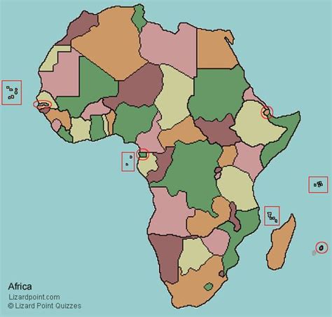 clickable map quiz of Africa countries | Geography | Pinterest | Geography, Africa and Maps