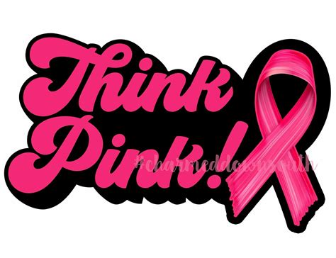 Think Pink Ribbon Retro