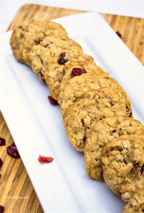 Soft and Chewy Cranberry Oatmeal Cookies - About a Mom