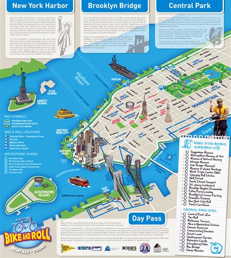 Detailed alternative New York city tourist map | New York | USA (United States of America ...