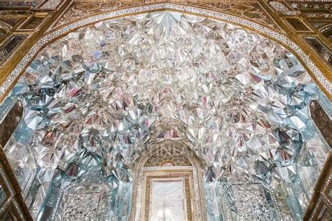 Mirrored Hall of Diamonds (Talar Almas) of Golestan Royal Palace Tehran ...