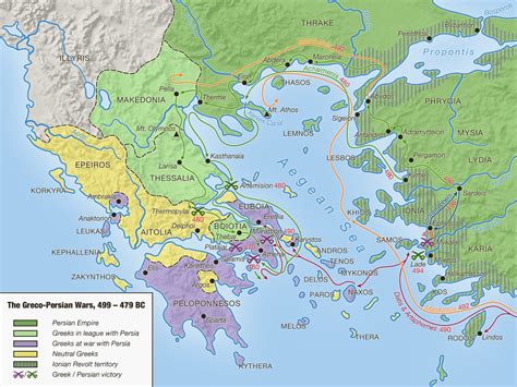 The Greco-Persian wars, 499 - 479 BC. - Maps on the Web