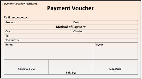 Word Payment Voucher Template - Excel Word Template | Word template, Voucher template free ...