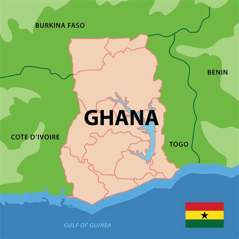 Ghana Map 164815 Vector Art at Vecteezy