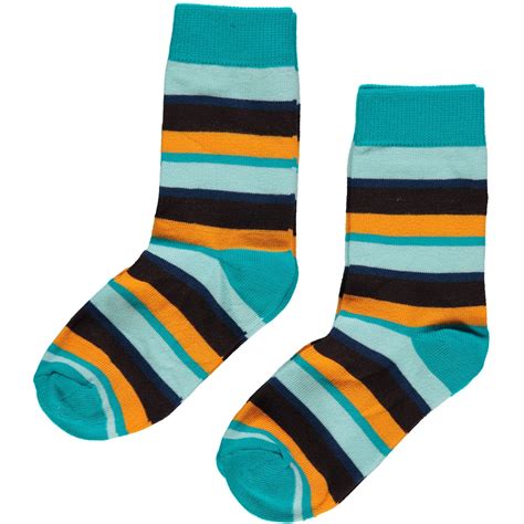 Maxomorra organic cotton stripy socks for children – 2 pairs | Uni and Jack