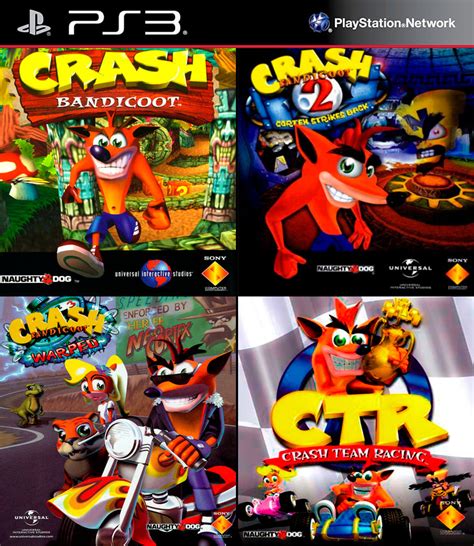 Crash Bandicoot 1, 2, 3 + Crash Team Racing - Español | PS3 | Digital