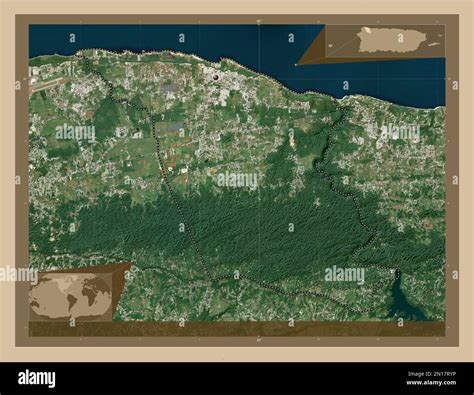 Isabela, municipio de Puerto Rico. Mapa satelital de baja resolución ...