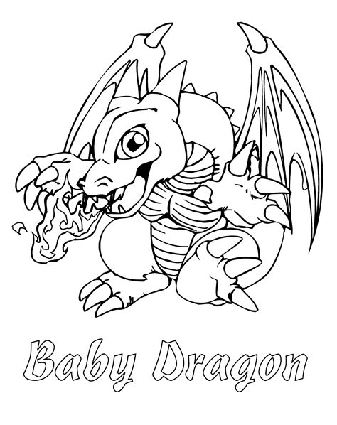 Printable Dragon Coloring Pages