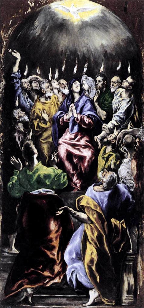 Pentecost, c.1596 - El Greco - WikiArt.org