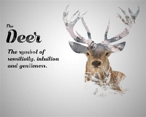 The Deer Spirit Animal Double Exposure Art Digital Download for ...