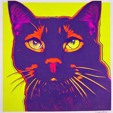 Cats painted by Andy Warhol generated by Stable Diffusion AI | Dan 'Diplo' Booth