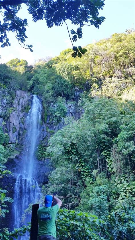 Wailua Falls Maui (swimming + views from the bridge!) Road to Hana ...