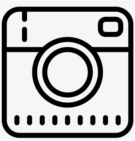 Instagram Transparent Logo Png - Old Instagram Logo Black And White ...