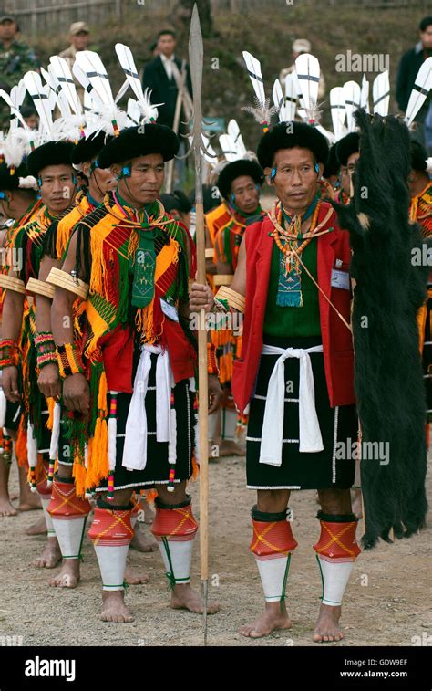 The image of Angami Naga tribe man at Hornbill festival, Nagaland, Inda Stock Photo - Alamy