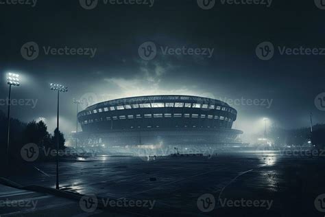 a football stadium at night . 23775912 Stock Photo at Vecteezy