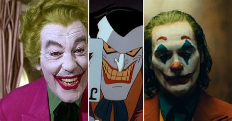 Evolution of 'The Joker' in movies and television (23 GIFs)