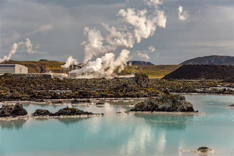 Geothermal Power Station at Blue Lagoon Iceland Stock Photo - Image of ...