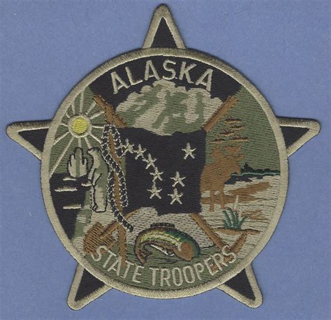 Alaska State Trooper Police Tactical Patch