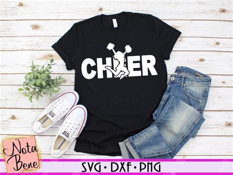 Cheer SVG Cheer Word Silhouette Svg Cut File Cheerleader Girl - Etsy