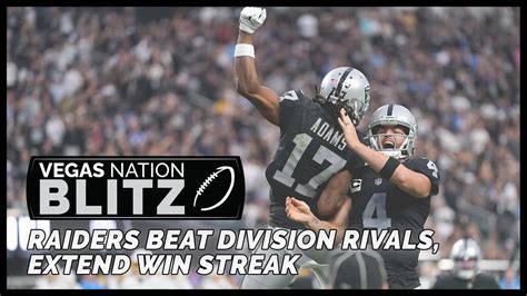 Raiders Beat Division Rivals, Extend Win Streak | Vegas Nation Blitz Ep ...