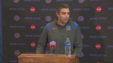 Boise State offensive coordinator Bush Hamdan speaks on loss at Fresno, wide receiver leaving ...