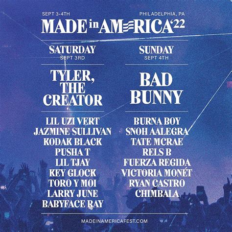 Made in America announces lineup by day, single day tickets