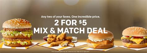 McDonald's 2 for $5 Mix and Match Deal is Back on the Menu - The Fast ...