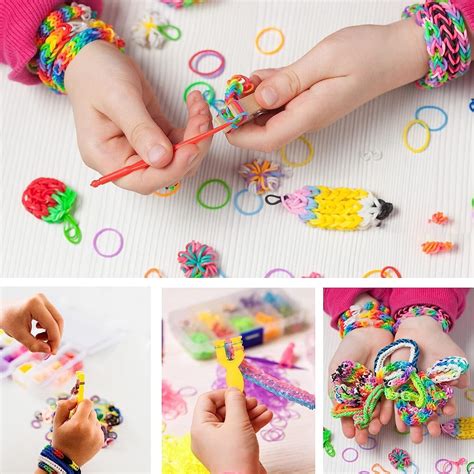 Loom Band Kit, Loom Bands Set With Charms Beads, 29 Grids Loom Bands ...