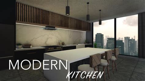 MODERN Kitchen ($20k) | Bloxburg - YouTube