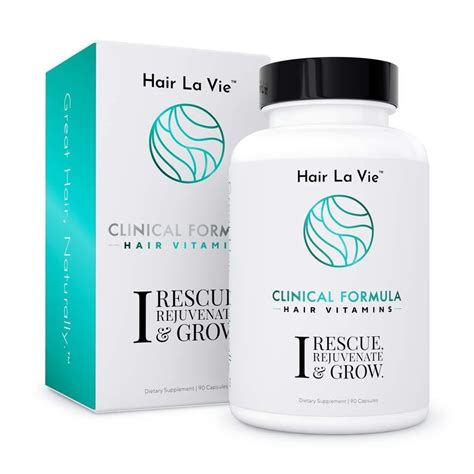 Hair La Vie Clinical Formula Hair Vitamins with Biotin and Saw Palmetto - Thicker Healthier Hair ...