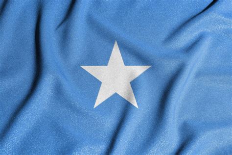 National flag of the Somalia. The main symbol of an independent country ...