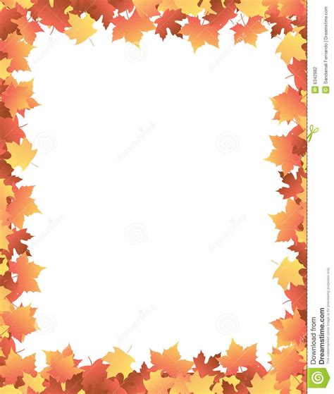 Fall Leaf Clip Art Border