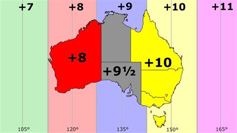 Australia Time Zones (Winter: No DST) | WonderWhy | Flickr