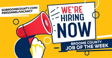 Broome County Government on LinkedIn: BROOME COUNTY FEATURED JOB OF THE ...